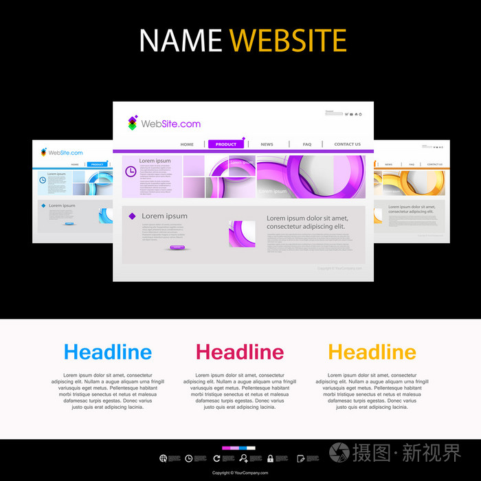 設計師的網站模板 現代網站設計的關鍵要素